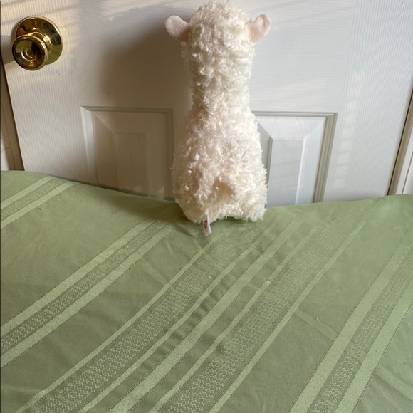 Stuff Alpaca TY 2018 11” Medium Lily Llama Alpaca Sparkle Eyes White Plush - Picture 4 of 6